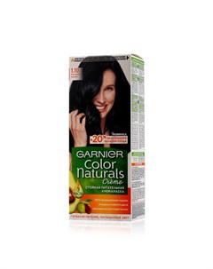 Стойкая крем краска для волос Color Naturals 1 10 Холодный черный 110мл Garnier