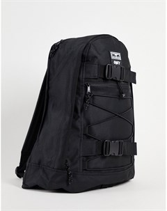 Черный рюкзак в утилитарном стиле Obey