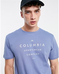 Синяя футболка с графическим принтом Path Lake Columbia