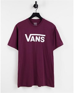 Бордовая футболка Classic Vans