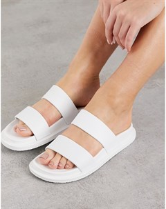 Белые сандалии из гибкого пластика Friday Asos design
