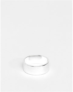Широкое серебристое кольцо на мизинец Asos design