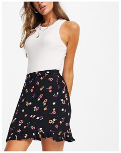 Мини юбка с разноцветным цветочным принтом Miss selfridge