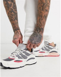 Серые кроссовки с белыми вставками LXCON 94 Adidas originals