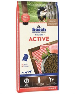 Сухой корм Active для активных собак 15 кг Bosch