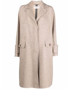 Однобортное пальто с карманами Agnona