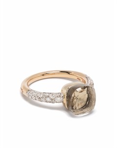 Кольцо Nudo из белого и розового золота с топазом и бриллиантами Pomellato