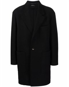 Однобортное пальто с заостренными лацканами Z zegna