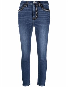 Укороченные джинсы с заклепками Pinko
