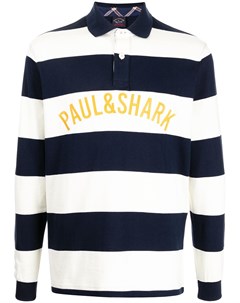 Полосатая рубашка поло с логотипом Paul & shark
