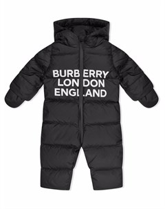 Дутый комбинезон с логотипом Burberry kids