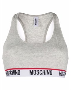 Бюстгальтер бралетт с логотипом Moschino