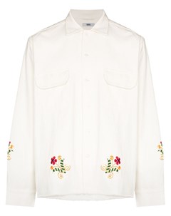 Рубашка Russe с цветочной вышивкой Bode