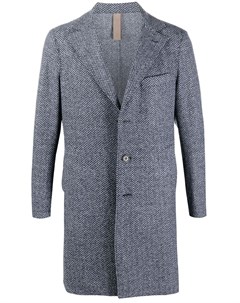 Однобортное пальто с узором зигзаг Eleventy