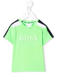 Футболка с контрастным логотипом Boss kidswear
