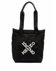 Дутая сумка тоут с логотипом Kenzo