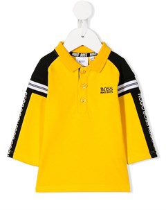 Рубашка поло с логотипом и полосками Boss kidswear