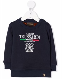 Толстовка с вышитым логотипом Trussardi junior