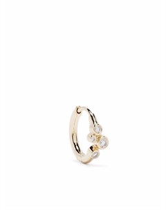 Серьга кольцо Elena из желтого золота с бриллиантами Maria black