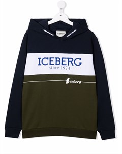 Худи с вышитым логотипом Iceberg kids