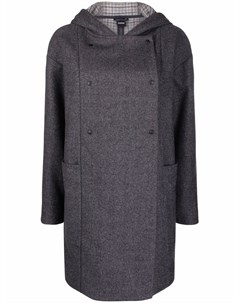 Двубортное пальто из смесовой шерсти Aspesi