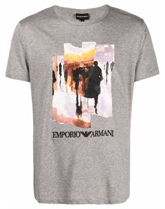 Футболка с фотопринтом Emporio armani