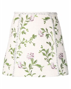 Трикотажная юбка с цветочным принтом Giambattista valli