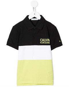 Рубашка поло в стиле колор блок с короткими рукавами Calvin klein kids
