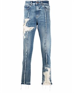 Узкие джинсы с эффектом потертости Val kristopher