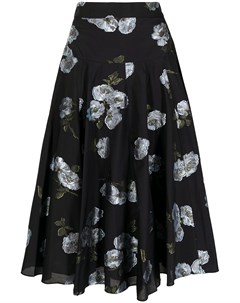 Расклешенная юбка с цветочным принтом Erdem