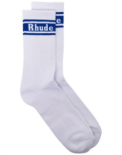 Носки в рубчик с логотипом Rhude