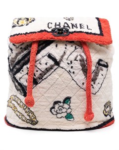 Махровый рюкзак 1994 го года с логотипом CC Chanel pre-owned