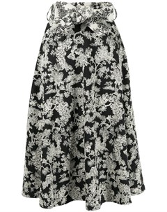 Расклешенная юбка миди с цветочным принтом Antonio marras