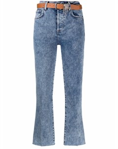 Укороченные джинсы из вареного денима Liu jo
