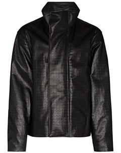 Кожаная куртка оверсайз с тисненым узором 4G Givenchy