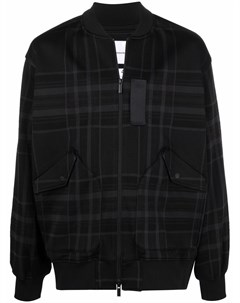 Клетчатая толстовка на молнии White mountaineering