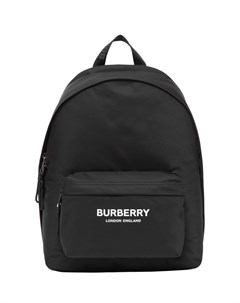 Черный тканевый рюкзак с логотипом Burberry