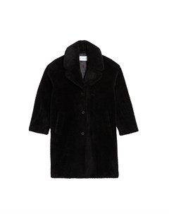 Черное пальто из искусственного меха Fedora Claudie pierlot