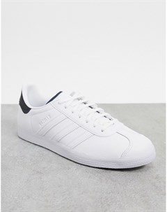 Белые кожаные кроссовки Gazelle Adidas originals