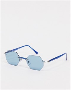 Солнцезащитные очки с синими шестиугольными линзами без оправы Ray-ban®