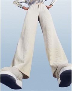 Вельветовые брюки кремового цвета в винтажном стиле Asos design