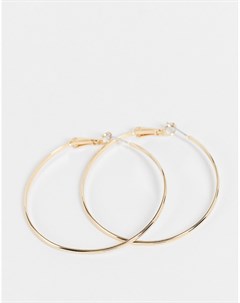 Золотистые крупные серьги кольца French connection