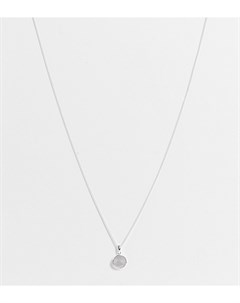 Ожерелье в виде цепочки из стерлингового серебра с серебристой подвеской из искусственного жемчуга Asos design