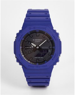 Синие часы в стиле унисекс на силиконовом ремешке G Shock Casio