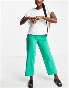 Ярко зеленые классические брюки в винтажном стиле от комплекта Vero moda