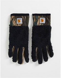 Черные камуфляжные перчатки с ворсом из флиса Jackson Carhartt wip