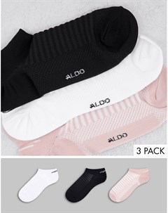 Набор из 3 пар спортивных носков нейтральных оттенков Aldo