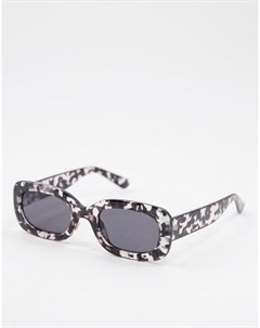 Женские овальные солнцезащитные очки в черной прозрачной оправе Jeepers peepers