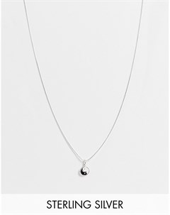 Ожерелье из стерлингового серебра с цепочкой и подвеской инь янь Kingsley ryan