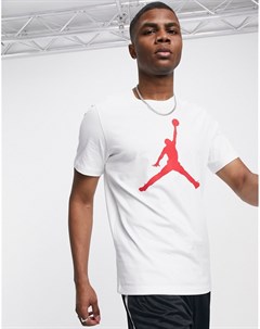 Белая футболка с логотипом Nike Jumpman Jordan
